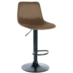 CLP Barhocker Divo Samt braun/schwarz