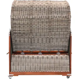 WebaVita Strandkorb Bali Mahagoni Lavendel