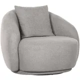 Xora Cocktailsessel, Grau, Textil, Füllung: Schaumstoffflocken, 101x79x96 cm, Sitzfläche 360° drehbar, Wohnzimmer, Sessel, Cocktailsessel