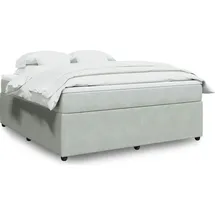vidaXL Boxspringbett 180 x 200 cm Hellgrau