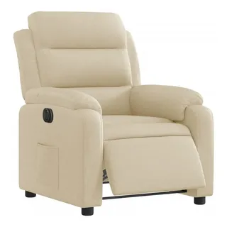 vidaXL Relaxsessel Elektrisch 148 x 79,5 x 0 cm Creme mit Liegefunktion