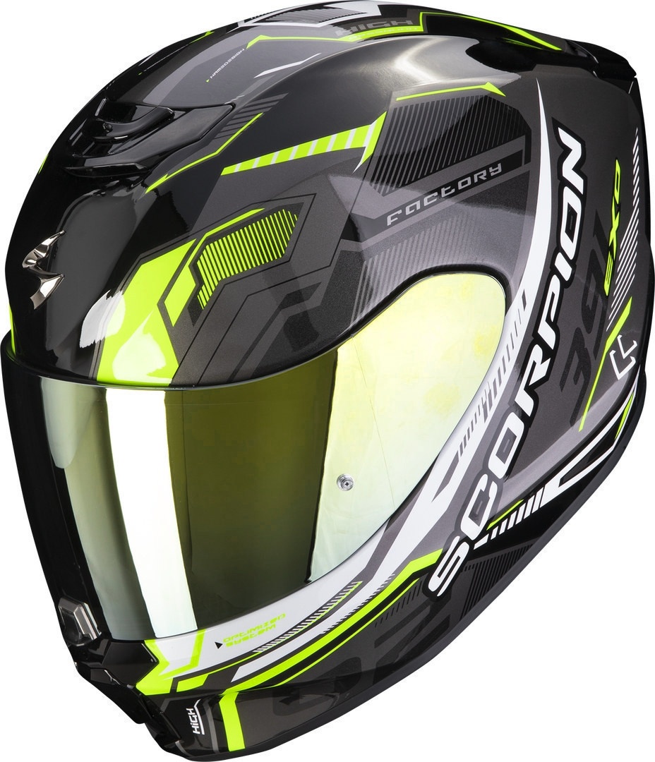 Scorpion EXO 391 Haut Helm, zwart-geel, XL