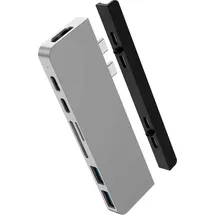 Hyper HyperDrive Duo 7in1 Dockingstation für MacBook USB-C, silber