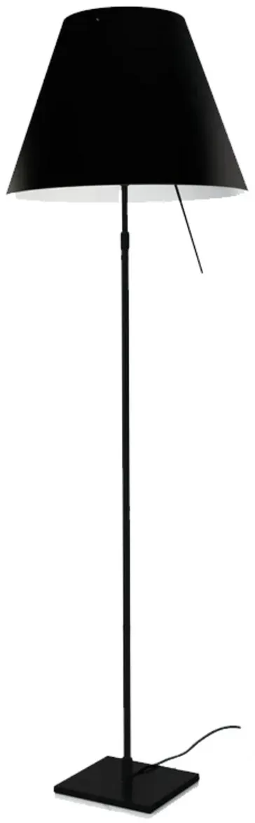 Stehleuchte Luceplan, Schwarz, für Wohnzimmer, Aluminium