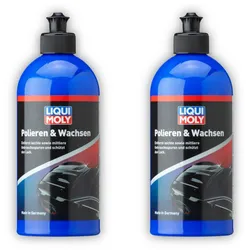 2x 500ml LIQUI MOLY 21761 Lackpolitur Polieren & Wachsen für mittlere Kratzer