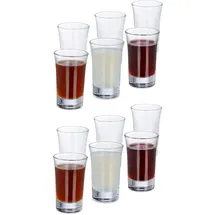 Relaxdays Schnapsglas 0,04 l 12-tlg.