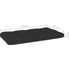 vidaXL Paletten-Lounge-Set 6-tlg. weiß