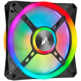 Corsair iCUE QL140 RGB – Gehäuselüfter – 140 mm, 1 x), PC Lüfter, Schwarz
