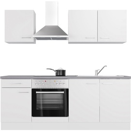 Flex-Well Küche »Kopenhagen«, wahlw. mit E-Geräten, Breite 210 cm, weiß