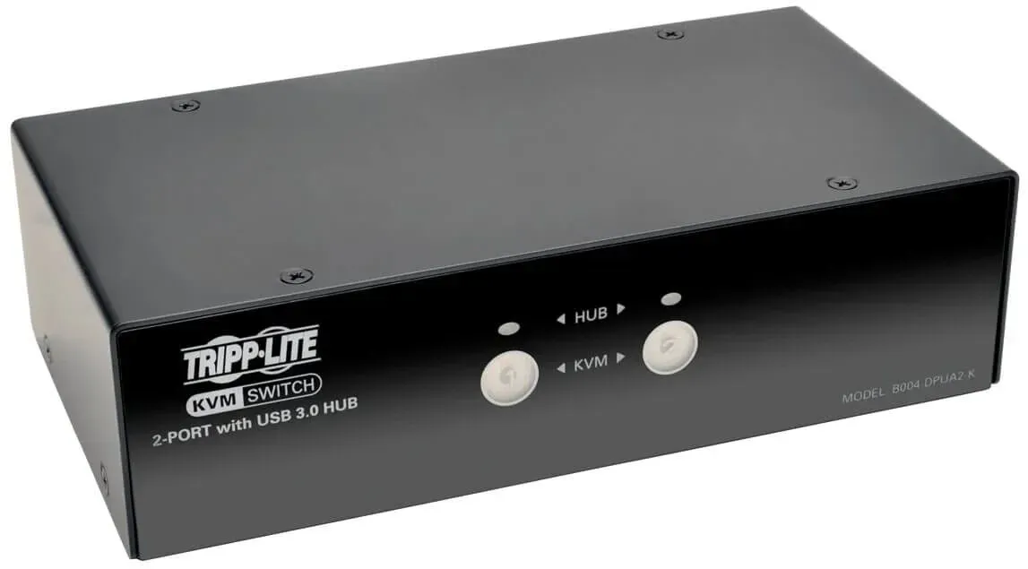 Tripp Lite B004-DPUA2-K Tastatur/Video/Maus (KVM)-Switch Schwarz