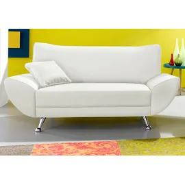 INOSIGN 2-Sitzer »Saltare, elegant und komfortabel, toller Designfuß«, weiß