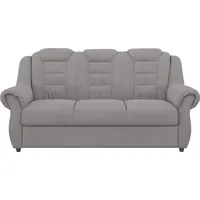 3-Sitzer HOME AFFAIRE "Boston" Sofas Gr. B/H/T: 196cm x 102cm x 101cm, Microfaser bedruckt, silberfarben (silber) mit hoher Rückenlehne in klassischem Design