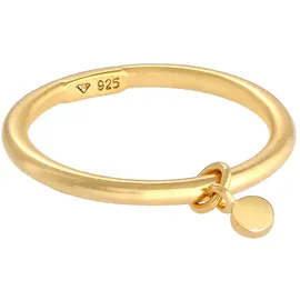 Elli Ring Bandring Stapelring Rund Plättchen Basic 925 Ring