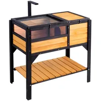 Vevor Schildkrötenhabitat, Schildkrötenhaus aus Holz für drinnen und draußen,