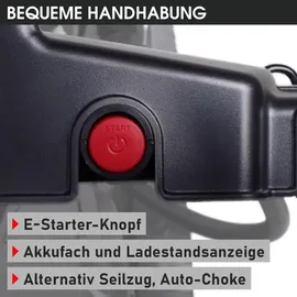 BRAST Benzin Rasenmäher 22224 ESTART SPEED 5,2 kW (7 PS)