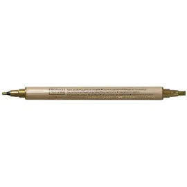 Rayher 7869306 Kalligraphie-Stift Metallic, gold, mit 2 Spitzen, Strichstärken 2 und 3, 5 mm, 1 Stück