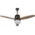 Beliani Deckenventilator mit Licht MLAVA