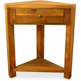 livasia Asiatischer Eckschrank aus Massivholz – 35x60x70cm – Handgefertigter Schrank aus Java, recyceltes Teakholz, Robust & Nachhaltig