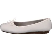 CLARKS Damen, Freckle Ice Ballerinas, White White Leather, 41 EU / 7 UK