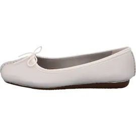 CLARKS Damen, Freckle Ice Ballerinas, White White Leather, 41 EU / 7 UK
