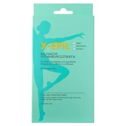 X-Epil Kaltwachsstreifen für Beine und Körper 8 ST
