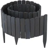 Relaxdays Beeteinfassung 200 x 35 cm  schwarz