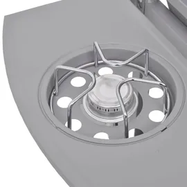 vidaXL Gasgrill 4+1 Brenner silber 41902