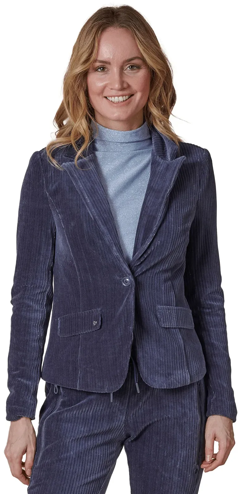 Zhrill Jackenblazer »BETSY«, mit Rippstruktur Zhrill blue night XXL