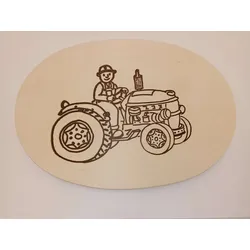 Frühstücksbrett Bob mit Schlepper