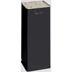 PROREGAL Robuster Ascher mit herausnehmbarem Sandsieb für Eingangsbereiche | HxBxT 66,5x26x26cm | Verzinkter Stahl | Anthrazit | Ascher Aschenbecher