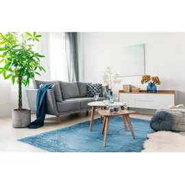 tesso living MARYLOU Designer-Teppich 80 x 145 cm Blau/Mehrfarbig