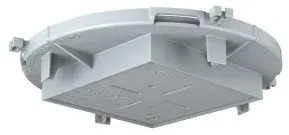 KAISER 1281-09 Einbaugehäuse, HaloX® 100 Frontteil, Einbaudurchmesser 75x75 mm für Ortbeton, Nachfolgetyp zu 1290-71 128109 - 10 Stück