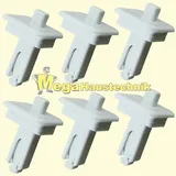 Bosch Buderus Klemmstift Gittermitte verkehrsweiß (6x)