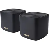 Asus ZenWiFi XD4 Plus AX1800, schwarz, Router und Satellit Set, 2er-Bundle (90IG07M0-MO3C30)