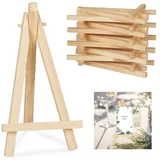 Relaxdays 100 x Staffelei klein aus Holz Hellbraun