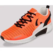 Camp David Herren, Moderner Sneaker im coolen Materialmix Speed orange, 46 - 46 EU