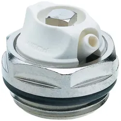 Heizkoerper-Entlueftungsventil, Messing 3/8", m. drehbarem Entlueftungsring KST.