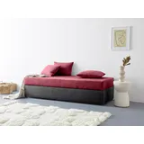 MAINTAL Polsterliege Diana 83 x 203 cm rot/schwarz