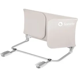 lionelo Lora XL Tragbares Bettschutzgitter für Kinder, Neigungsverstellung bis 180°, klappbares Schutzgitter für Bett, 45 cm – 150 cm, StandSafe-Sicherung, Schutz gegen Herausfallen