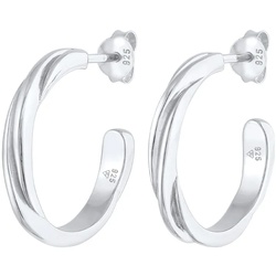 Elli Creolen SteckerTwisted Gedreht Trend 925 Silber silberfarben Damen 