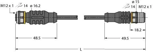 Turck Aktuator- u. Sensorleitung RKC4.4T-P #6627317
