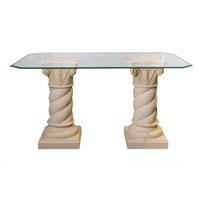 Griechischer Esstisch Küchentisch Schreibtisch Glastisch Säulentisch Barocktisch
