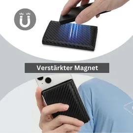 Fomax Mini Geldbörse unisex Portemonnaie schwarz