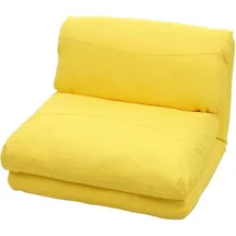 Mendler Schlafsessel HWC-E68, Schlafsofa Funktionssessel Klappsessel Relaxsessel, Stoff/Textil - gelb