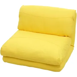 Mendler Schlafsessel HWC-E68, Schlafsofa Funktionssessel Klappsessel Relaxsessel, Stoff/Textil - gelb