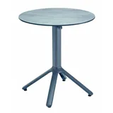 Solpuri Bistrotisch Milano 70 x 70 cm - 301 - weiß 436 - HPL volcano anthracite
