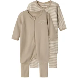 NAME IT Unisex Baby Child 2er-Pack Schlafanzug, Pure Cashmere, 104 EU