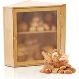 Vevor Eck-Brotkasten Holz Natur