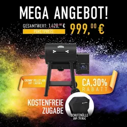 Broil King Crown Pellet 400 | Promo Aktion | inkl. Abdeckhaube