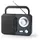 Nedis RDFM1300 grau/schwarz